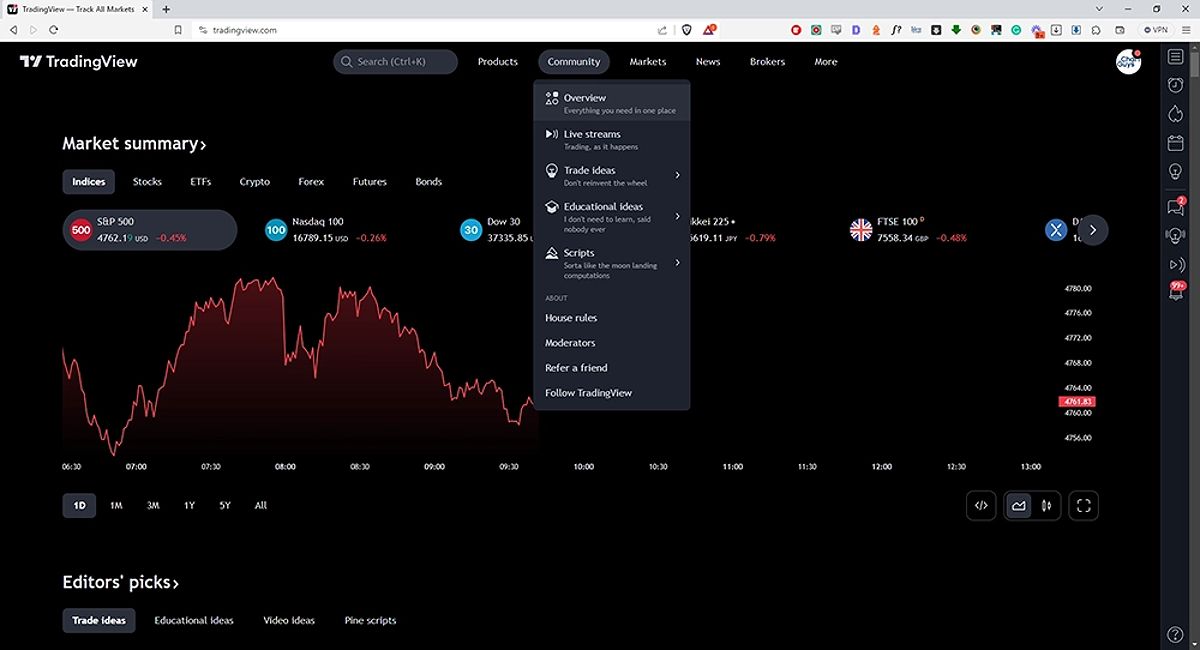 Access TradingView Paper Trading