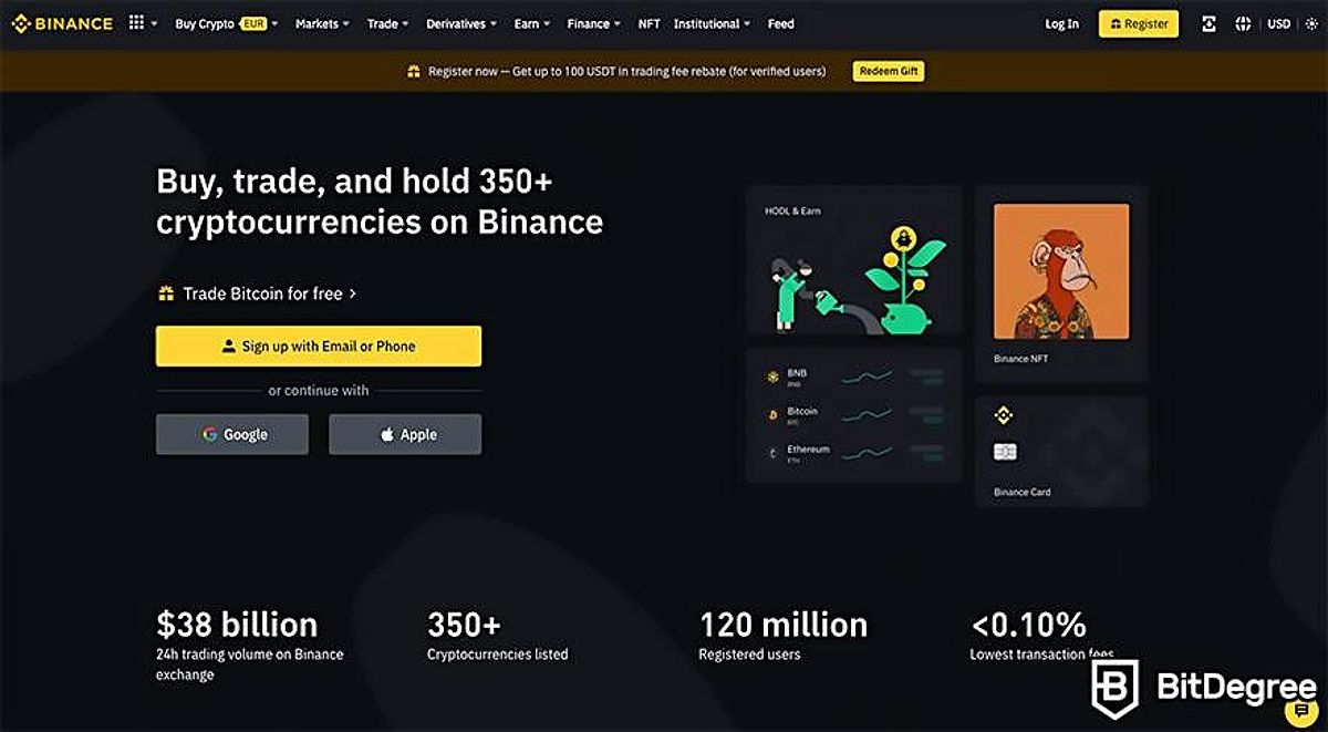 Best crypto OTC trading platform: Binance