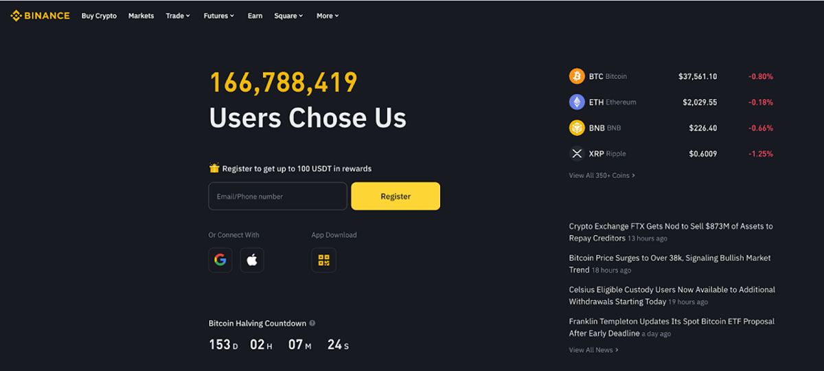 Binance Crypto Exchange