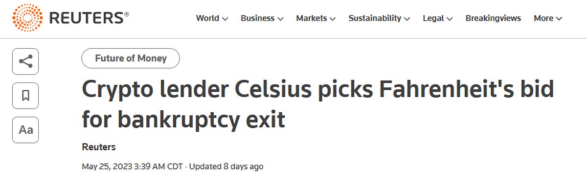 Celsius Bankruptcy