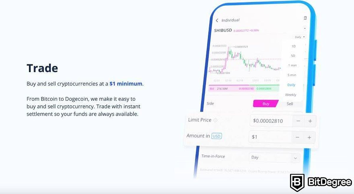 Crypto trading on Webull