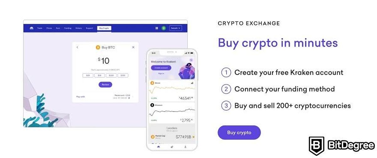 Best crypto app in India: Kraken.