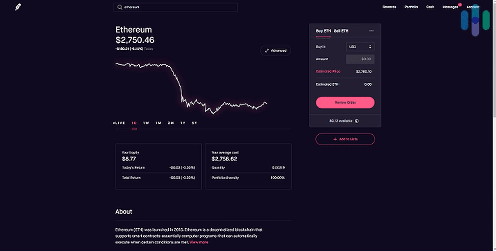 Robinhood Order Form